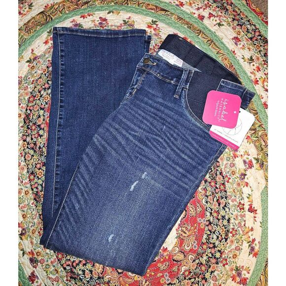 Isabel Maternity by Ingrid & Isabel Denim - Isabel Maternity Bootcut Skinny Jeans by Ingrid & Isabel Expandable Side Panels